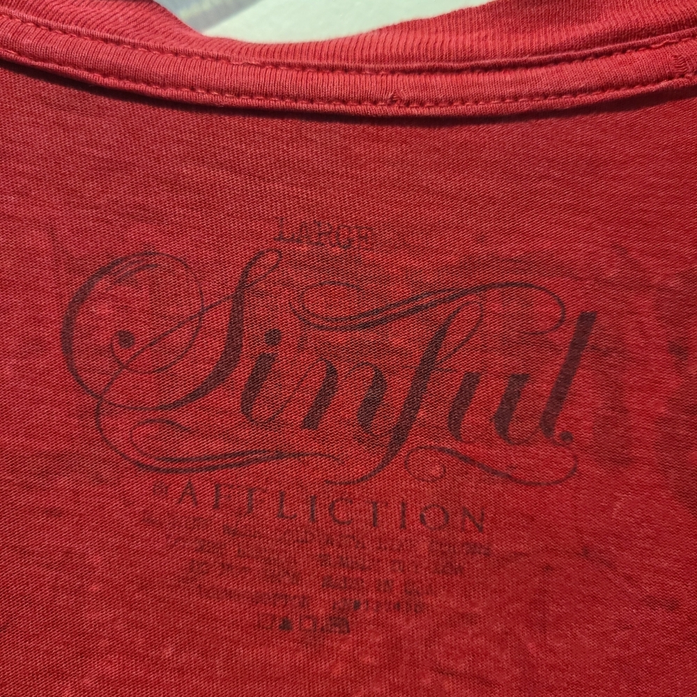 Sinful Crimson Winged Graphic Tee - Picture 4 of 4